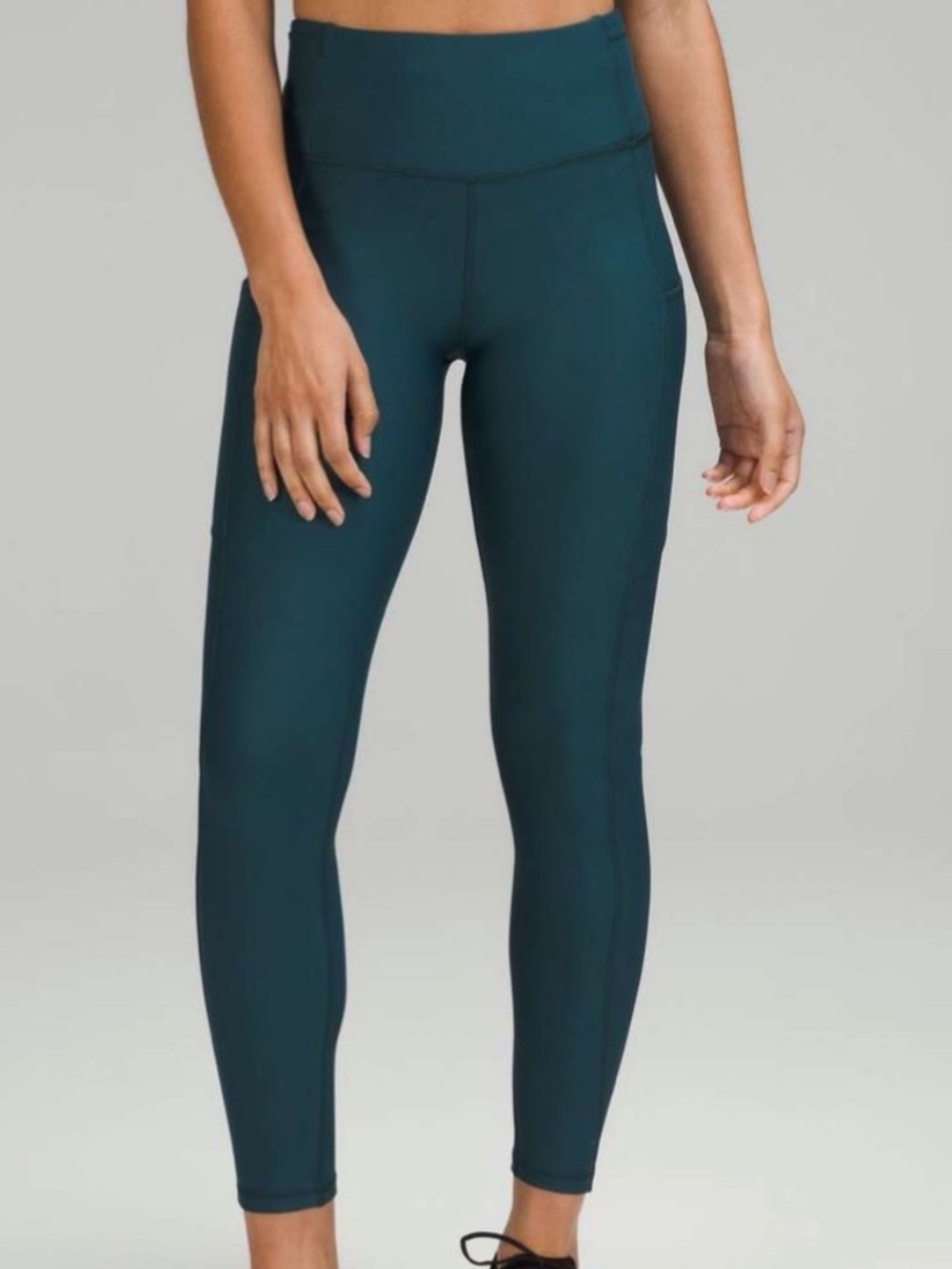 Lululemon Fast and Free High Rise Tight Legging 28" Green Jasper 4